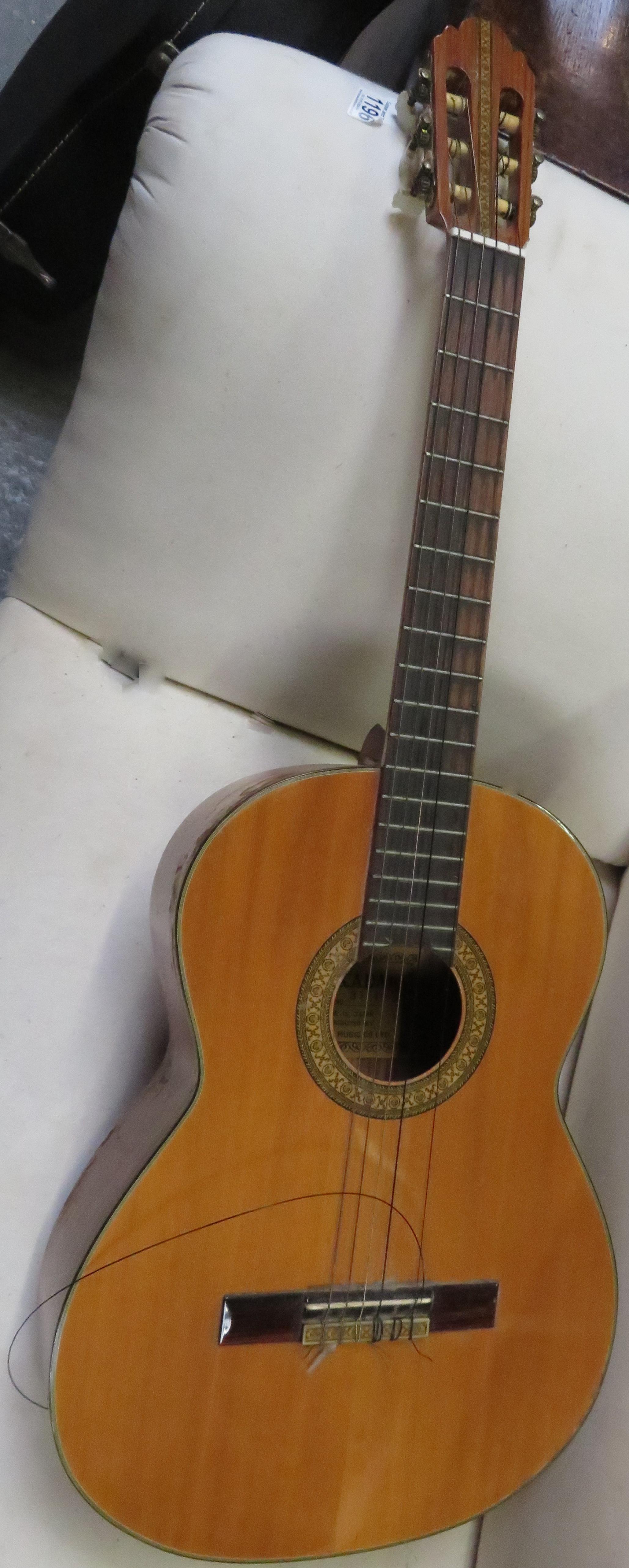 Classical guitar labelled Hokada 3164 Japan in case - Image 2 of 7