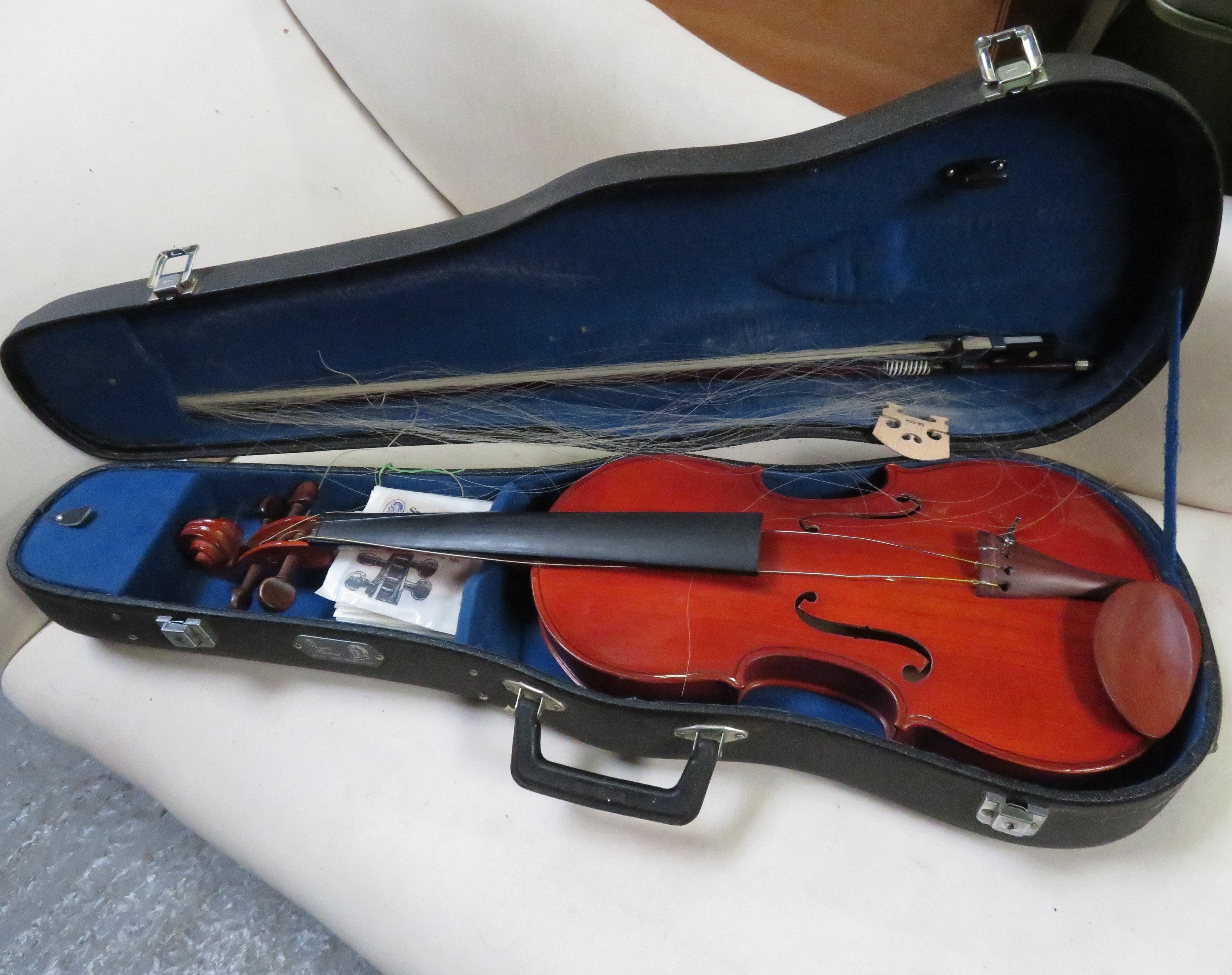 A viola, Stentor Student, made in China, and bow, cased