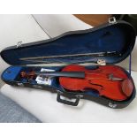 A viola, Stentor Student, made in China, and bow, cased