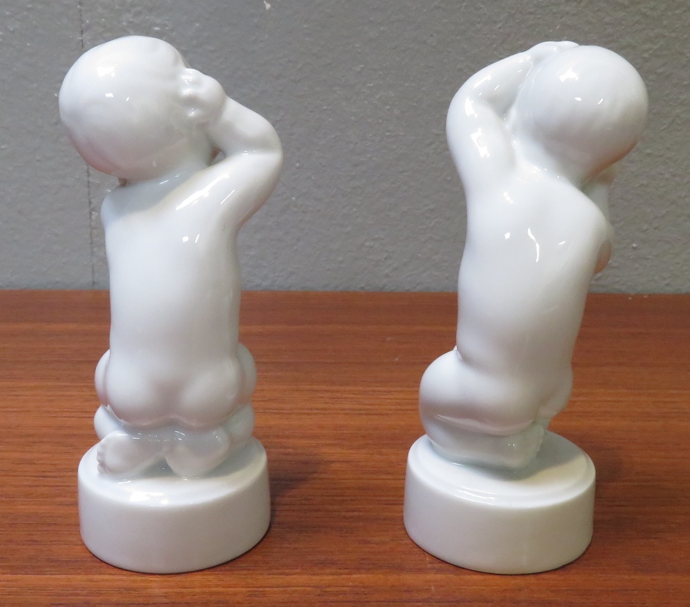 A set of four Bing and Grondahl figures from the “Aches” series, along with a set of four “Sea - Bild 10 aus 12