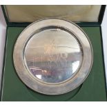 A limited edition silver salver, by Richard Comyns, London 1972, for Crawford & Gilbey Ltd,