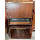 A G.E.C. radio and turntable, cased in a wooden ca