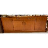 A teak G-Plan sideboard, mid-20th century, with si