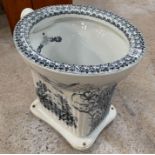 A Victorian porcelain toilet ‘The Corinth No 1’, t