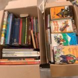 2 boxes of vintage children's books.