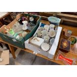 Collection of ceramics and glass to include Kernwick pottery, Sylvac and other