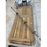 Collection of 5 oak internal doors, 84cm x 198cm