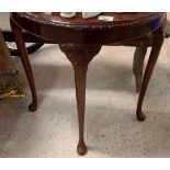 Mahogany semi circle hall table, collection of chi