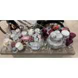 Collection of chinaware to include cups, jugs, can