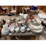 A collection of china to include Shelly part tea service,