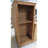 Modern pine bookshelf with adjustable shelves