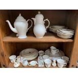 Part tea service, 2 china teapots & a quantity of Spodes