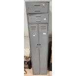 Grey metal locker