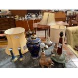 ## WITHDRAWN ## Collection of unusual table lamps. Viewing/collection at West Woodlands BA11 5ES.