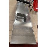 Large stainless steel catering sink.