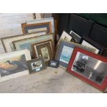 Quantity of framed pictures/prints. Viewing/collec