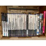 Box of Playstation 2 games. Viewing/collection at