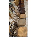 9 various dining chairs. Viewing/collection at West Woodlands