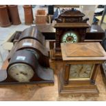 Collection of 5 mantel clocks. Viewing/collection