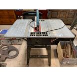 Electric saw bench. Viewing/collection at West Woo