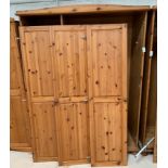 Modern 3 door pine wardrobe. Viewing/collection at West Woodlands