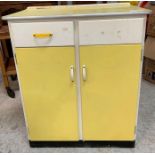 Vintage yellow & white kitchen unit. Viewing/collection a