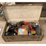 Trunk of Landrover Defender parts. Viewing/collec