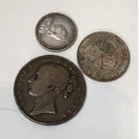 Coins - Victoria Florin 1901, vf/ef; Shilling 188