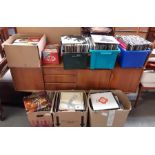 A large quantity of c.1980's LP records and 12" si