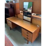 A Bath Cabinet Makers teak dressing table with lon