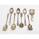 Four Georgian silver teaspoons, two by Peter & Ann