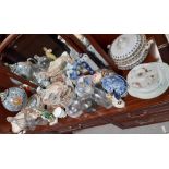 Large collection of china items, glassware includi