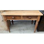 2 drawer pine kitchen table