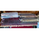 Quantity of rugs & rag rugs