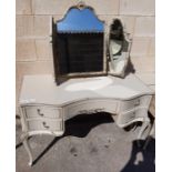 Louis style dressing table with mirrors
