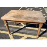 Pine kitchen table & 2 chairs