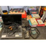 Compaq laptop together with various board games &