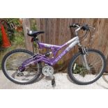 26"Raleigh Drift dual suspension bicycle
