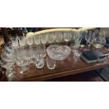 Quantity of wine & drinking glasses, together with