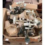 Box of wall & ceiling light fittings