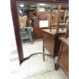 Art Deco style mirror and a large wood framed mirr