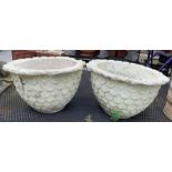 2 pineapple shape garden planters