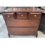 Stag chest of drawers