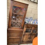 Glass fronted cabinet & glass fronted corner displ