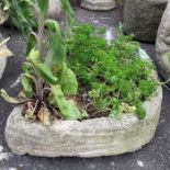 3 garden stoneware planters