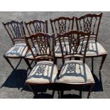 4 mahogany dining chairs