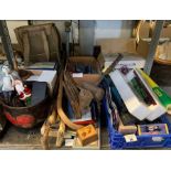 Quantity of model trains, tools, walking sticks, l