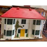 20th century white painted dolls house