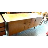 A Scandart mid-20th century sideboard, with four central short d