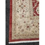 A large heavy wool carpet, Middle Eastern and with